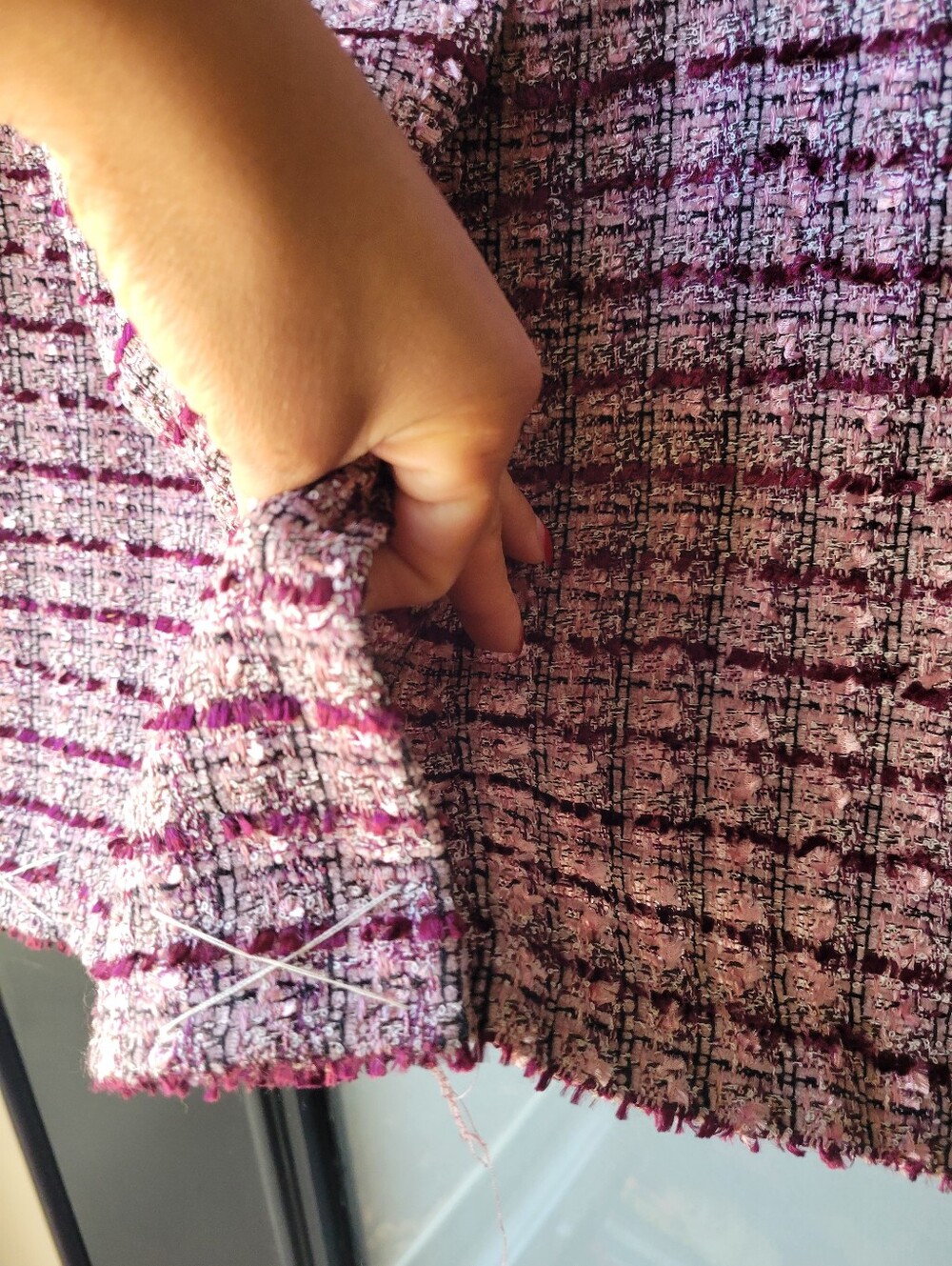 Judith Hart Collection Pink Tweed A Line Skirt Size 14 Zipper NWT Retail $59.00 - Picture 9 of 11